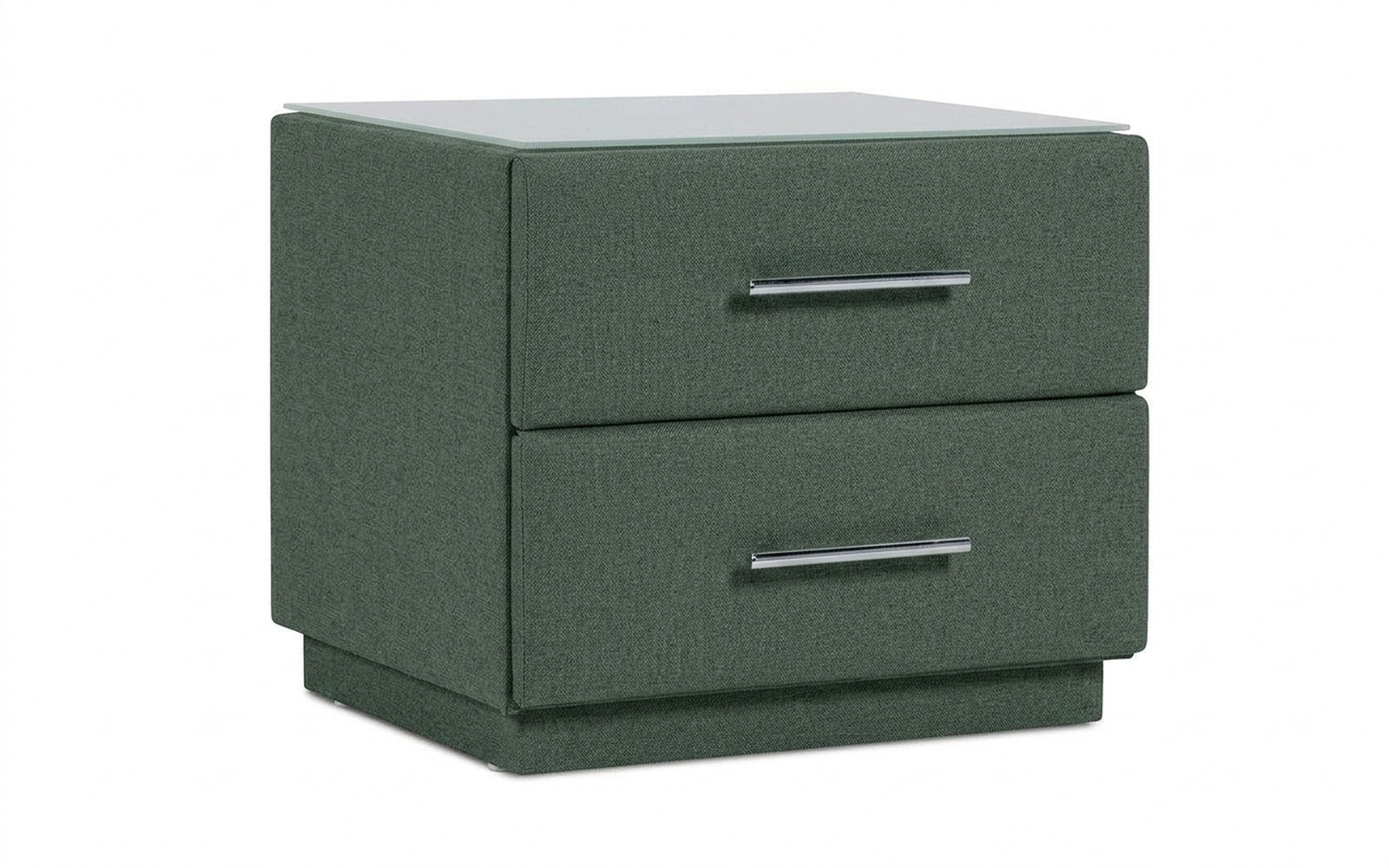Marco nightstand in Forte 07 fabric, product photo on white background