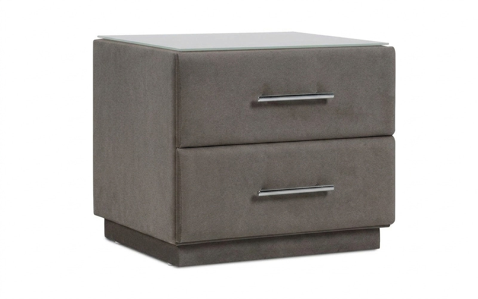 Marco nightstand in Galaktika Ash fabric, product photo on white background