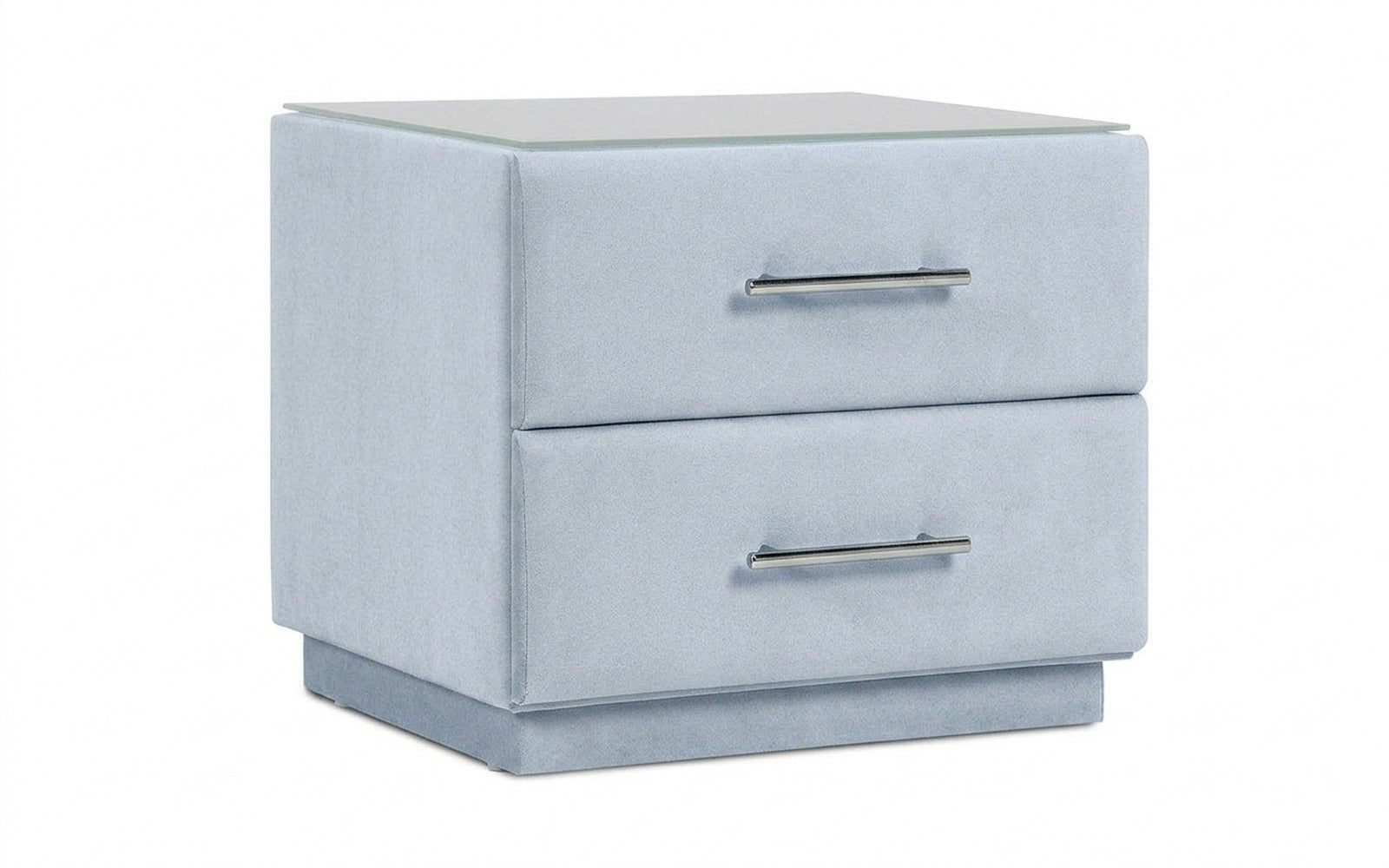 Marco nightstand in Galaktika Cloud fabric, product photo on white background