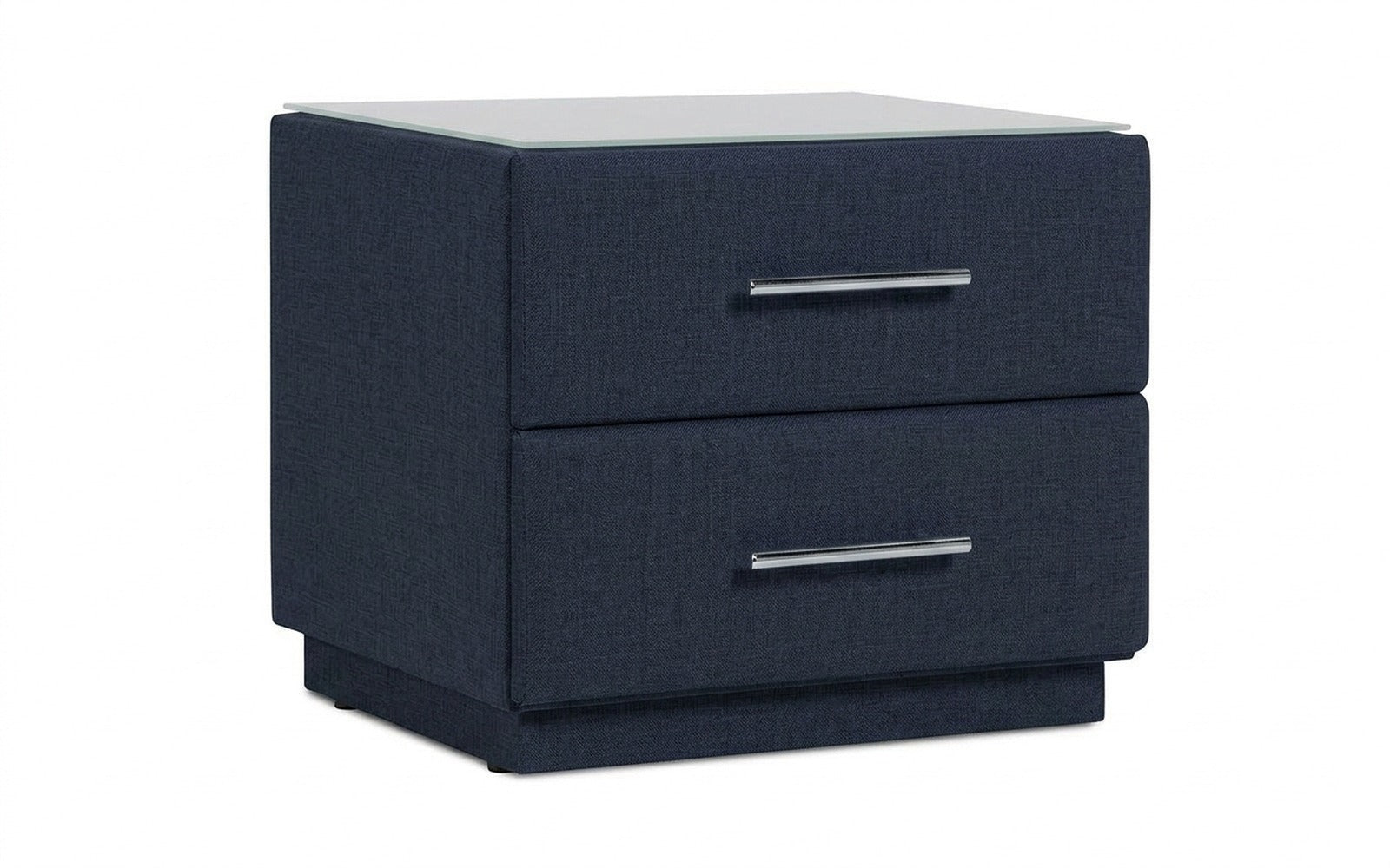 Marco nightstand in Lidot Blue fabric, product photo on white background