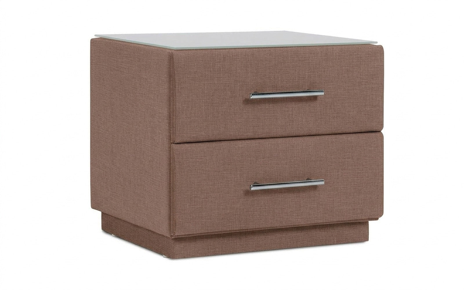 Marco nightstand in Lidot Lilac fabric, product photo on white background