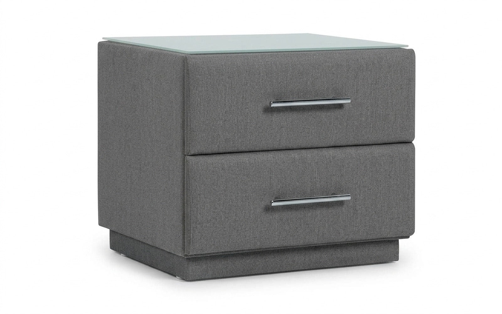 Marco nightstand in Prime Dark fabric, product photo on white background