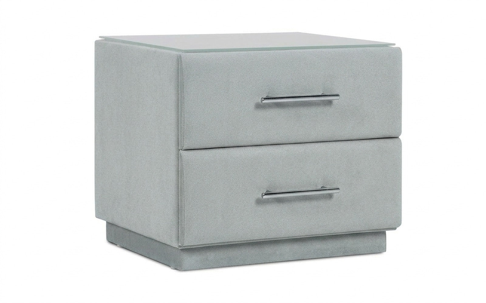 Marco nightstand in Royal I Aqua fabric, product photo on white background