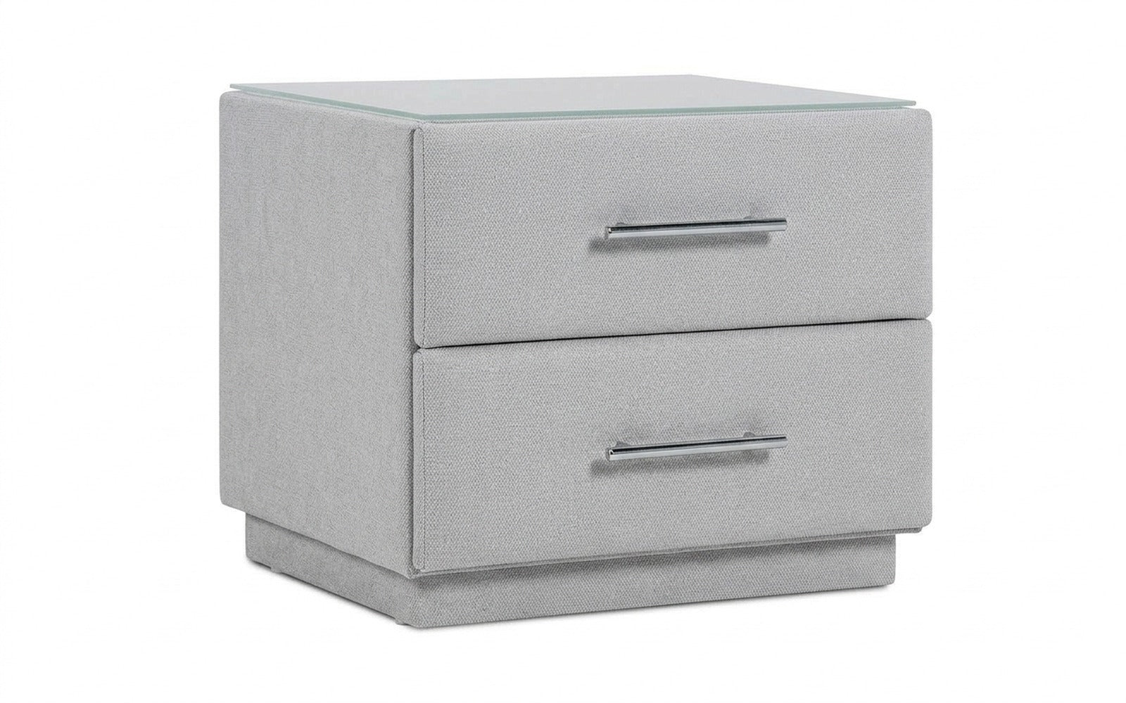 Marco nightstand in Royal I Haze fabric, product photo on white background