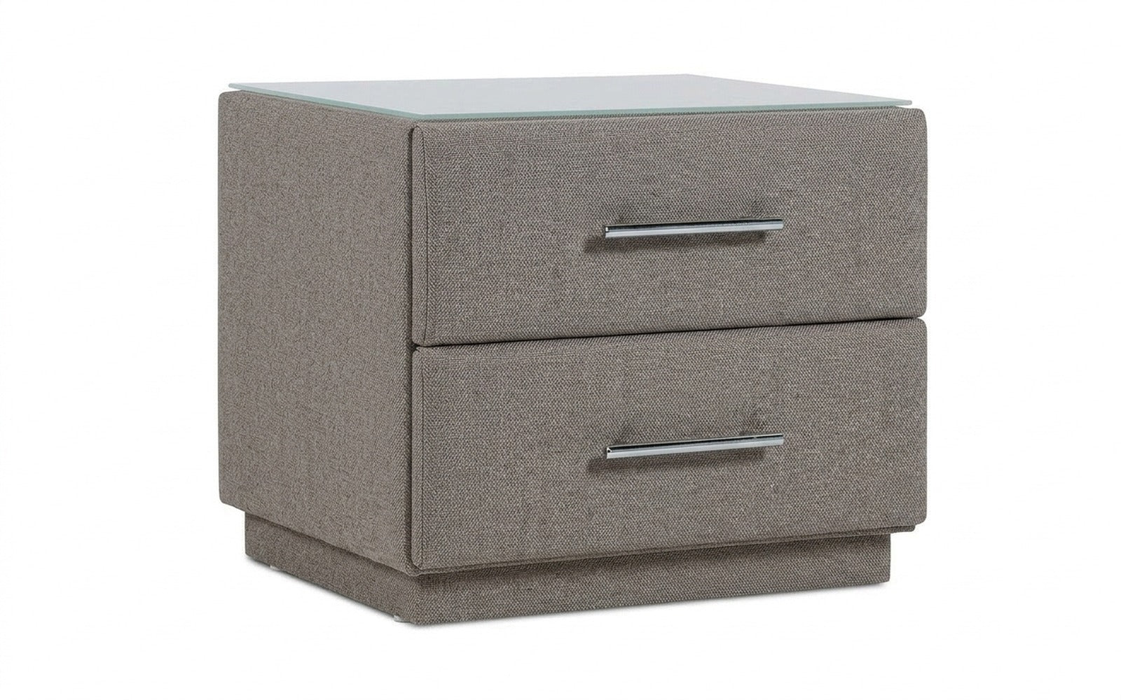 Marco nightstand in Royal I Mist fabric, product photo on white background