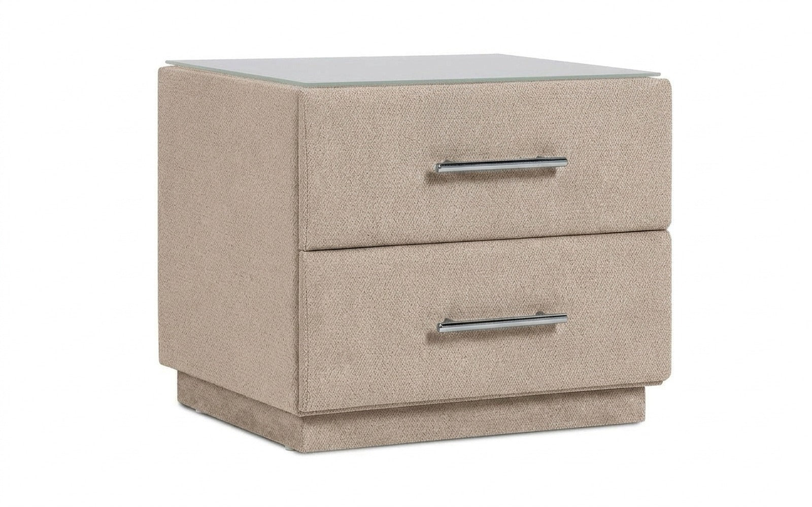 Marco nightstand in Royal I Sandy fabric, product photo on white background