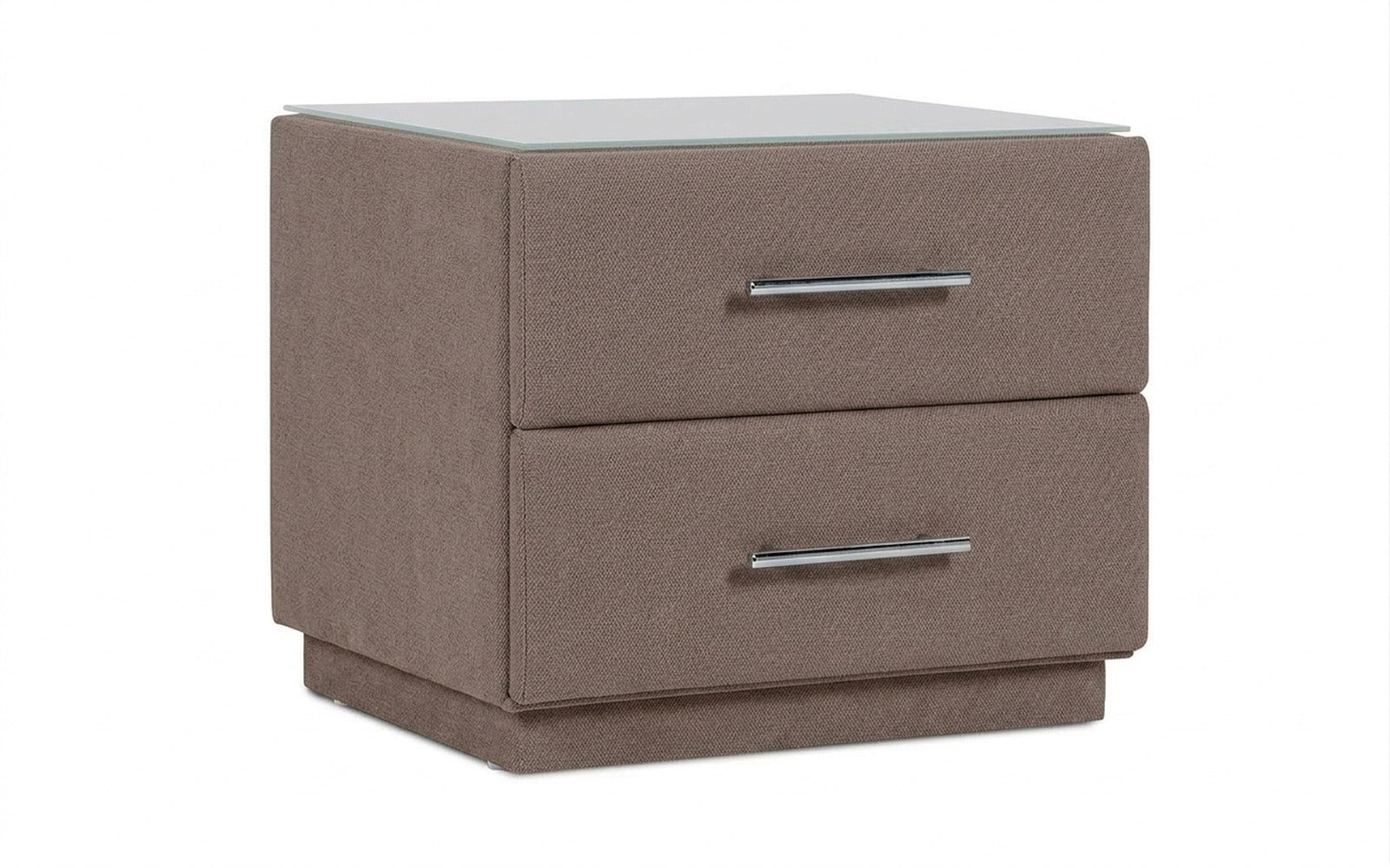 Marco nightstand in Royal I Shiitake fabric, product photo on white background