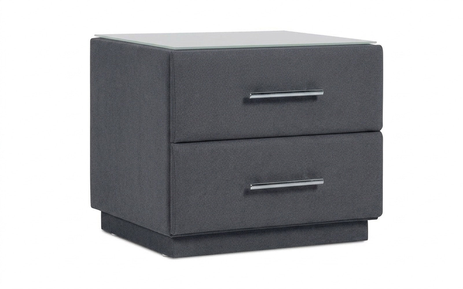 Marco nightstand in Shammy Frosty fabric, product photo on white background