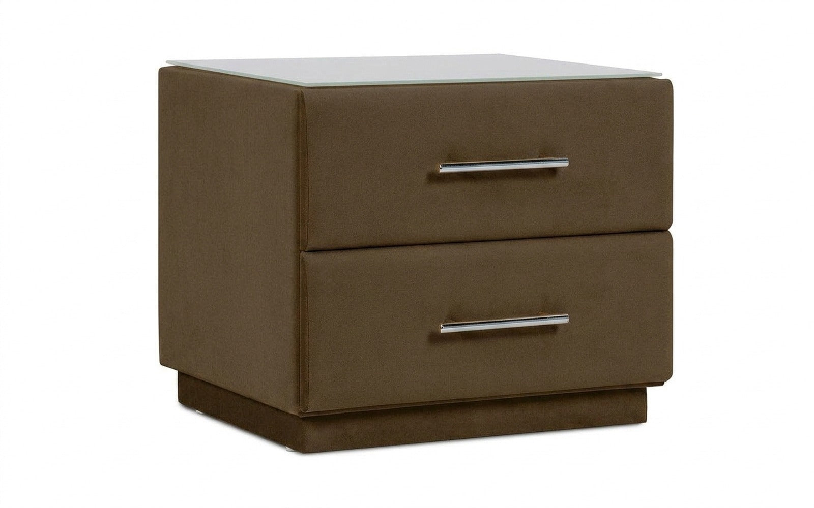 Marco nightstand in Sky Velvet 12 fabric, product photo on white background