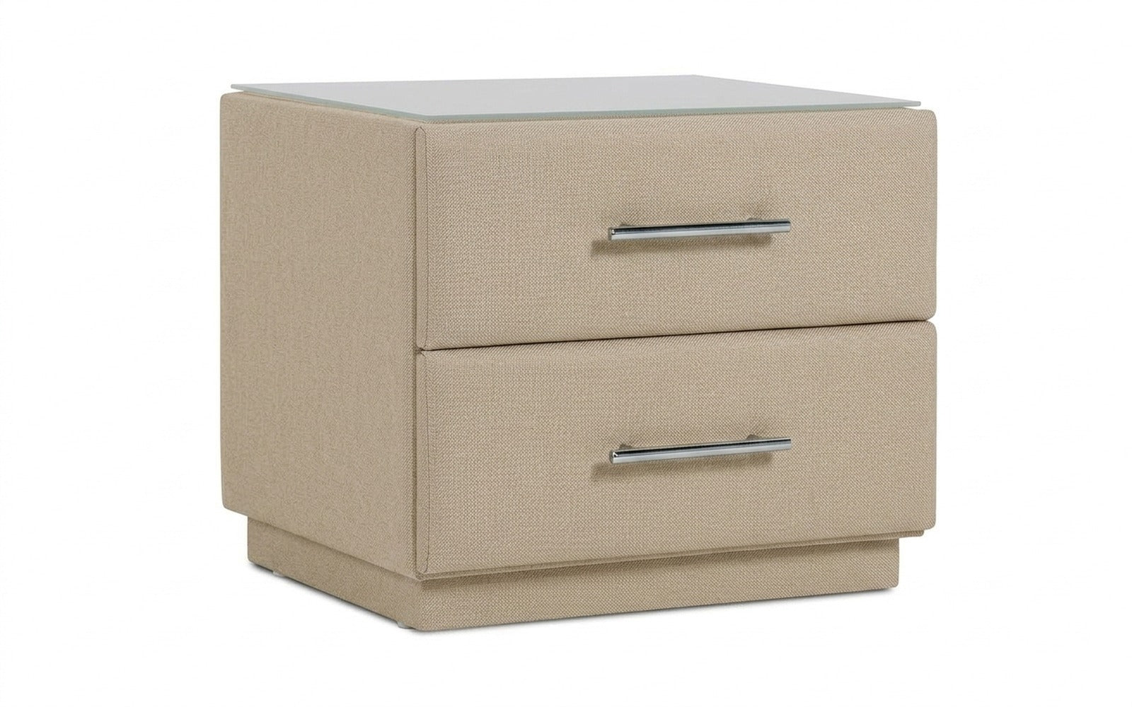 Marco nightstand in Sky Velvet 21 fabric, product photo on white background