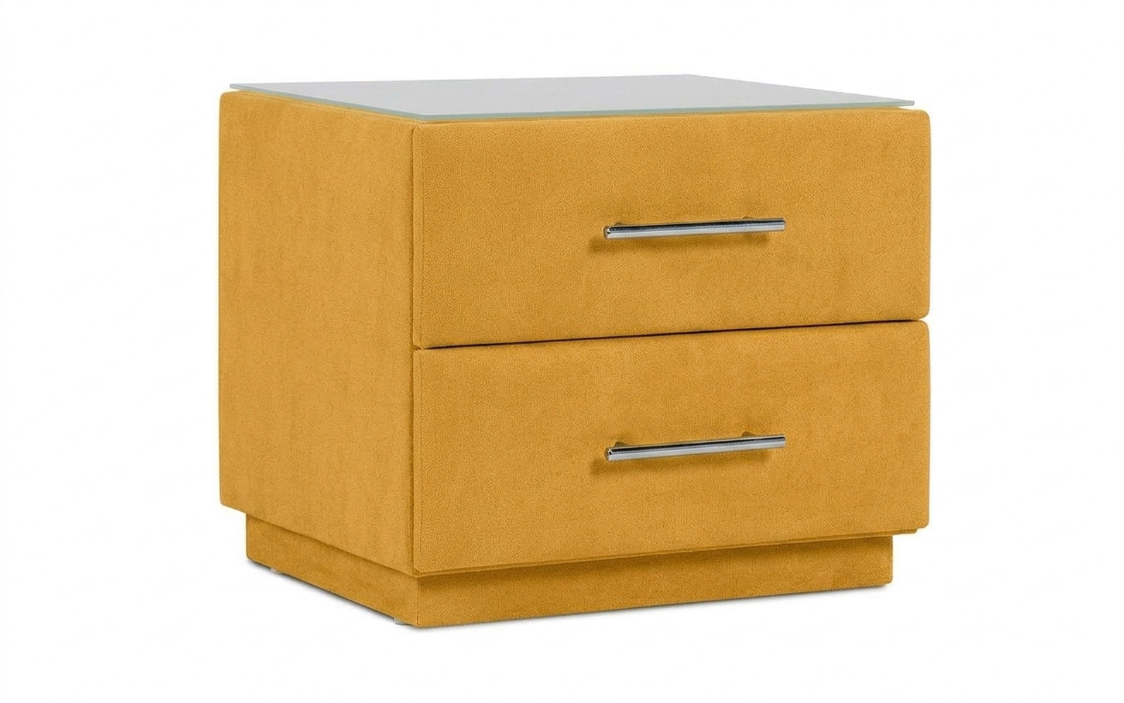 Marco nightstand in Sky Velvet 30 fabric, product photo on white background