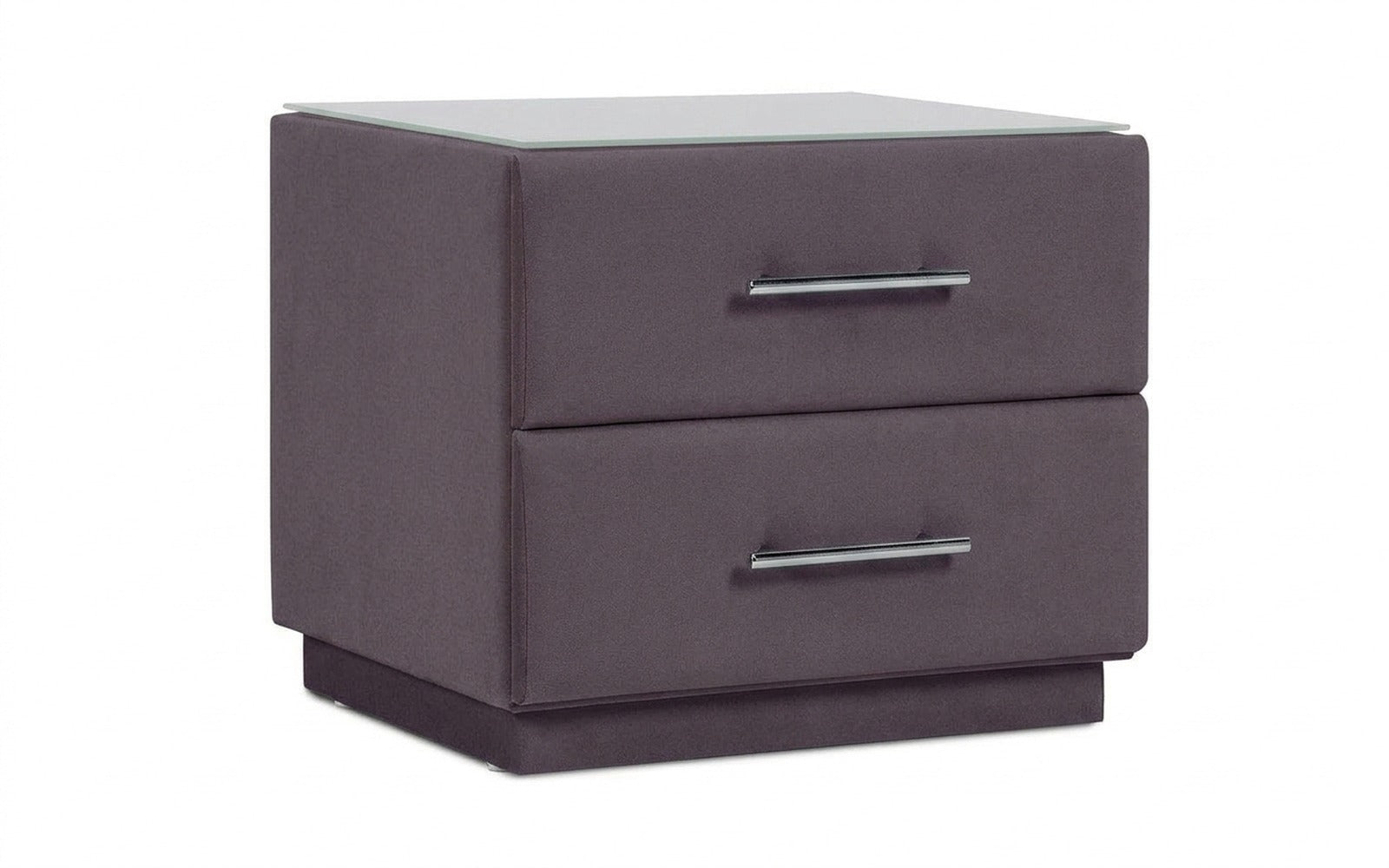 Marco nightstand in Velutto 19 fabric, product photo on white background