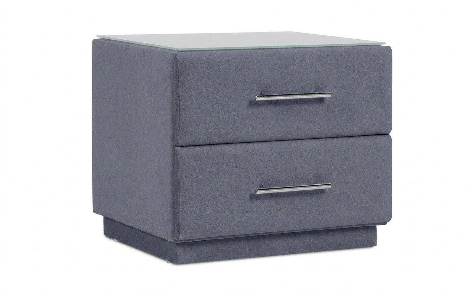Marco nightstand in Velutto 32 fabric, product photo on white background