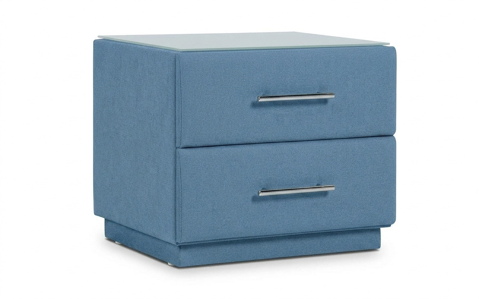 Marco nightstand in Velutto 47 fabric, product photo on white background