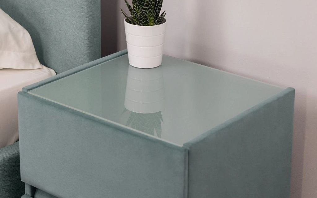 Oscar nightstand in a bedroom interior, view 1