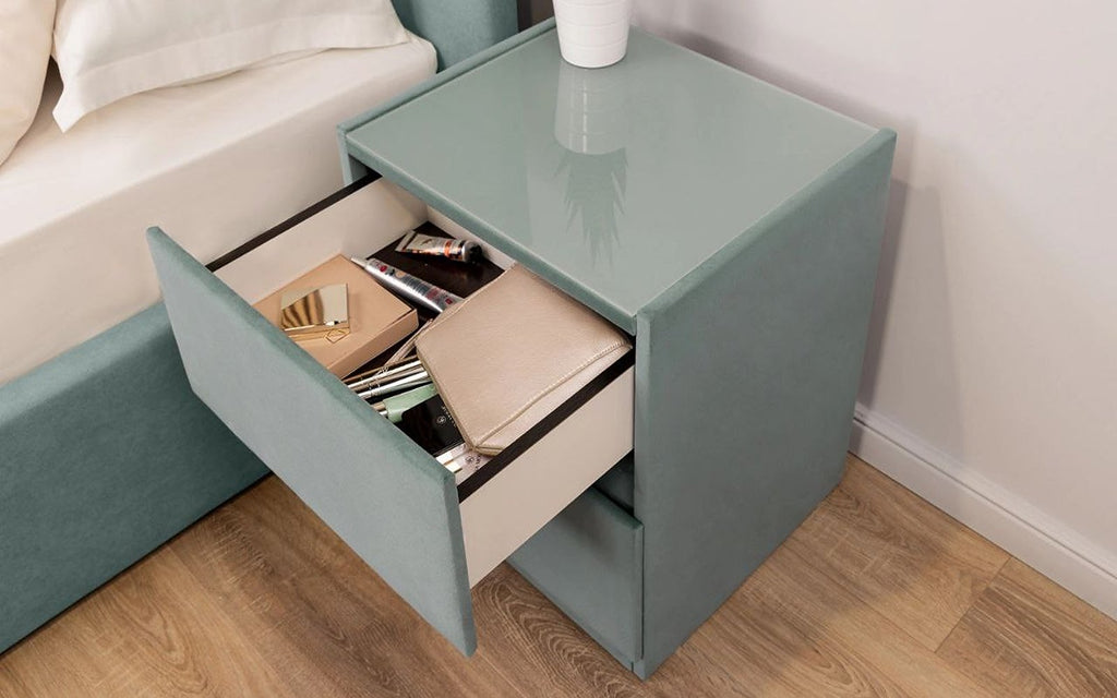 Oscar nightstand in a bedroom interior, view 2