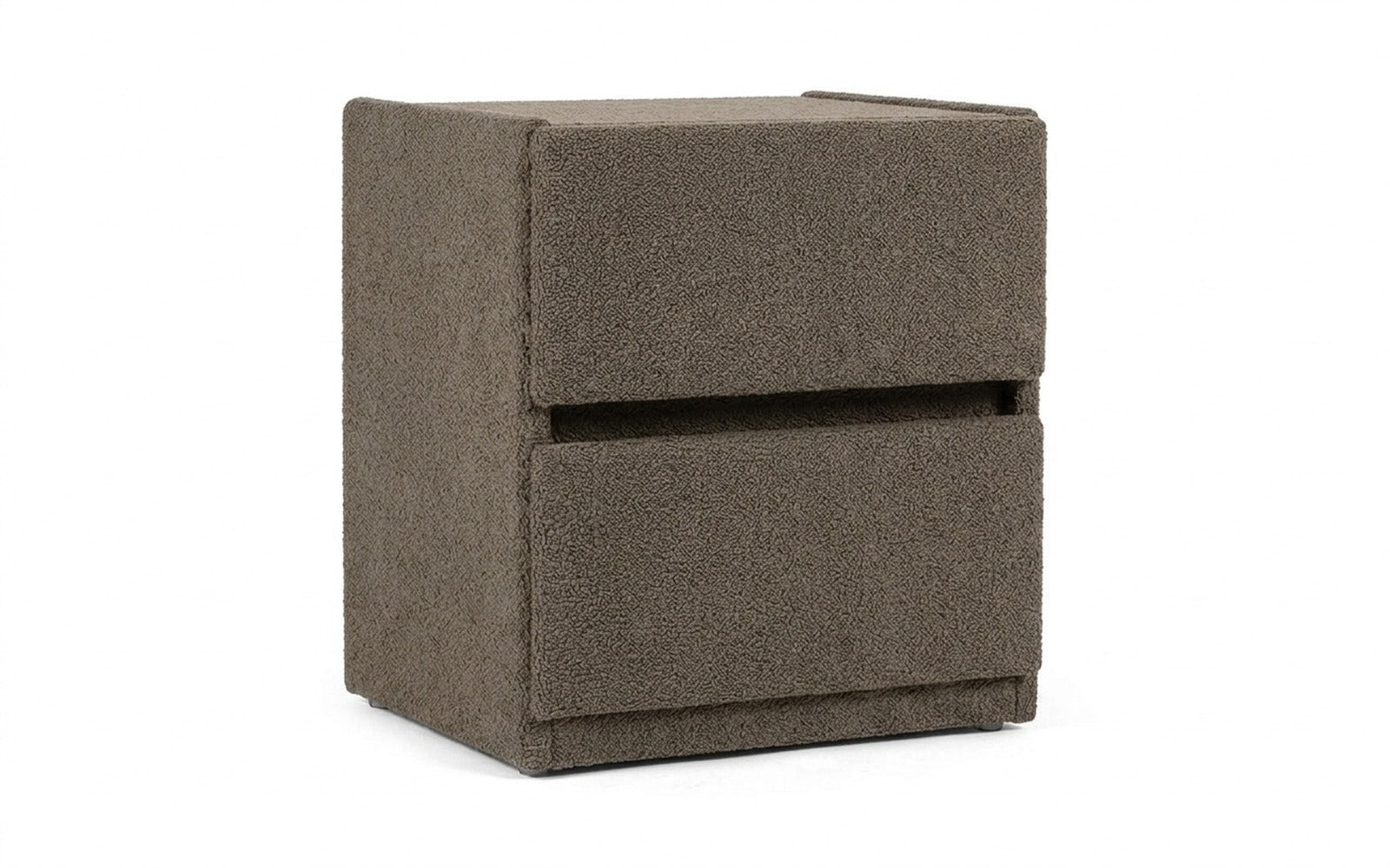 Oscar nightstand in Alaska 06 fabric, product photo on white background