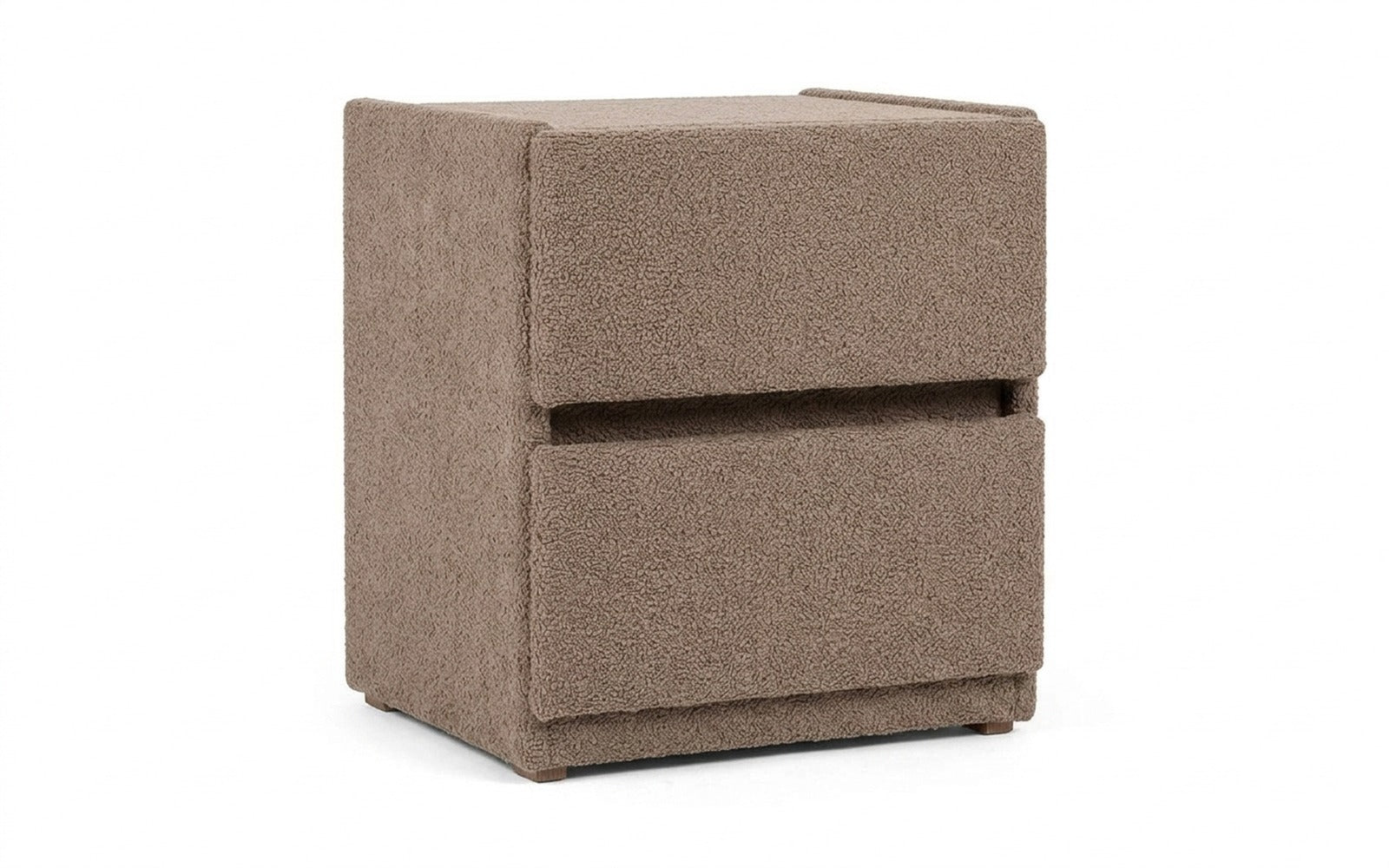 Oscar nightstand in Alaska 12 fabric, product photo on white background