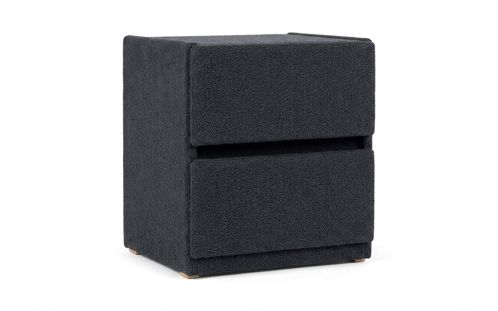 Oscar nightstand in Alaska 22 fabric, product photo on white background