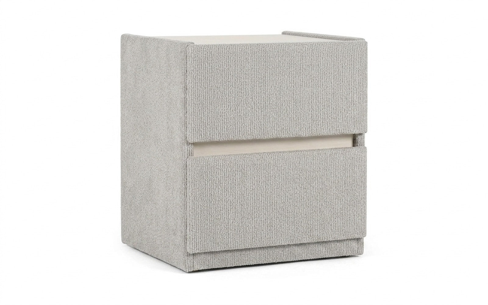Oscar nightstand in Alaska 26 fabric, product photo on white background
