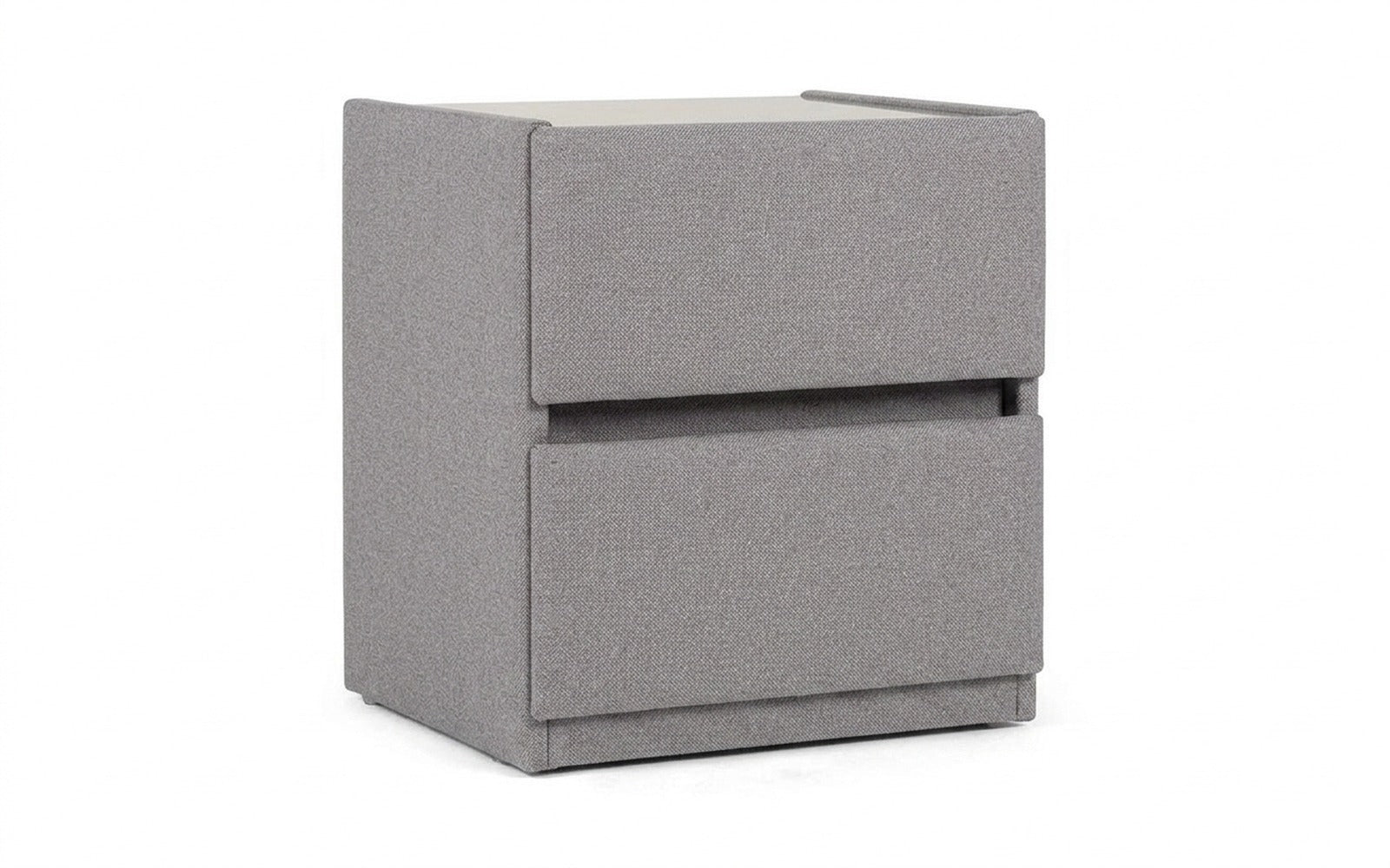 Oscar nightstand in Aura 03 fabric, product photo on white background