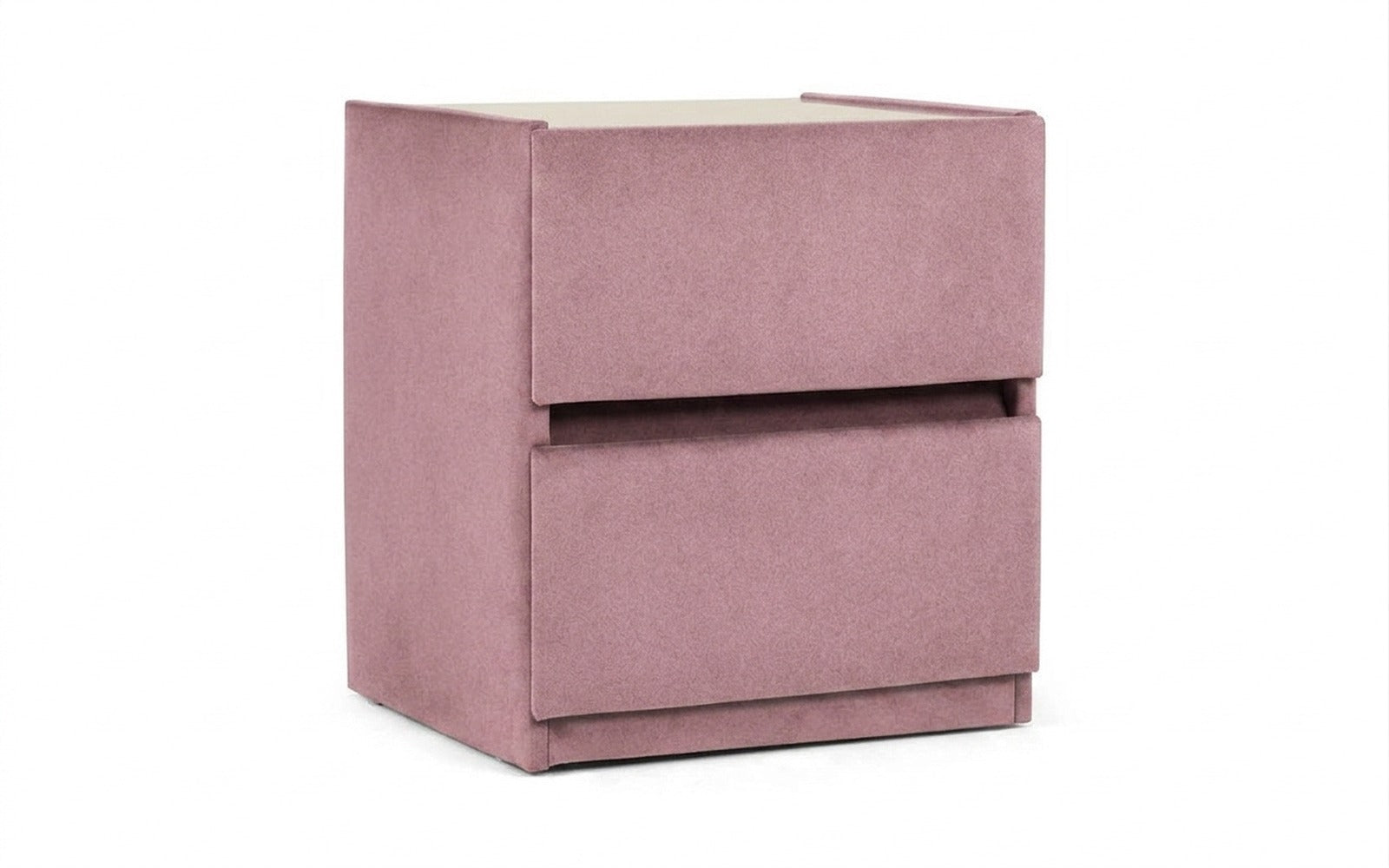 Oscar nightstand in Aura 06 fabric, product photo on white background