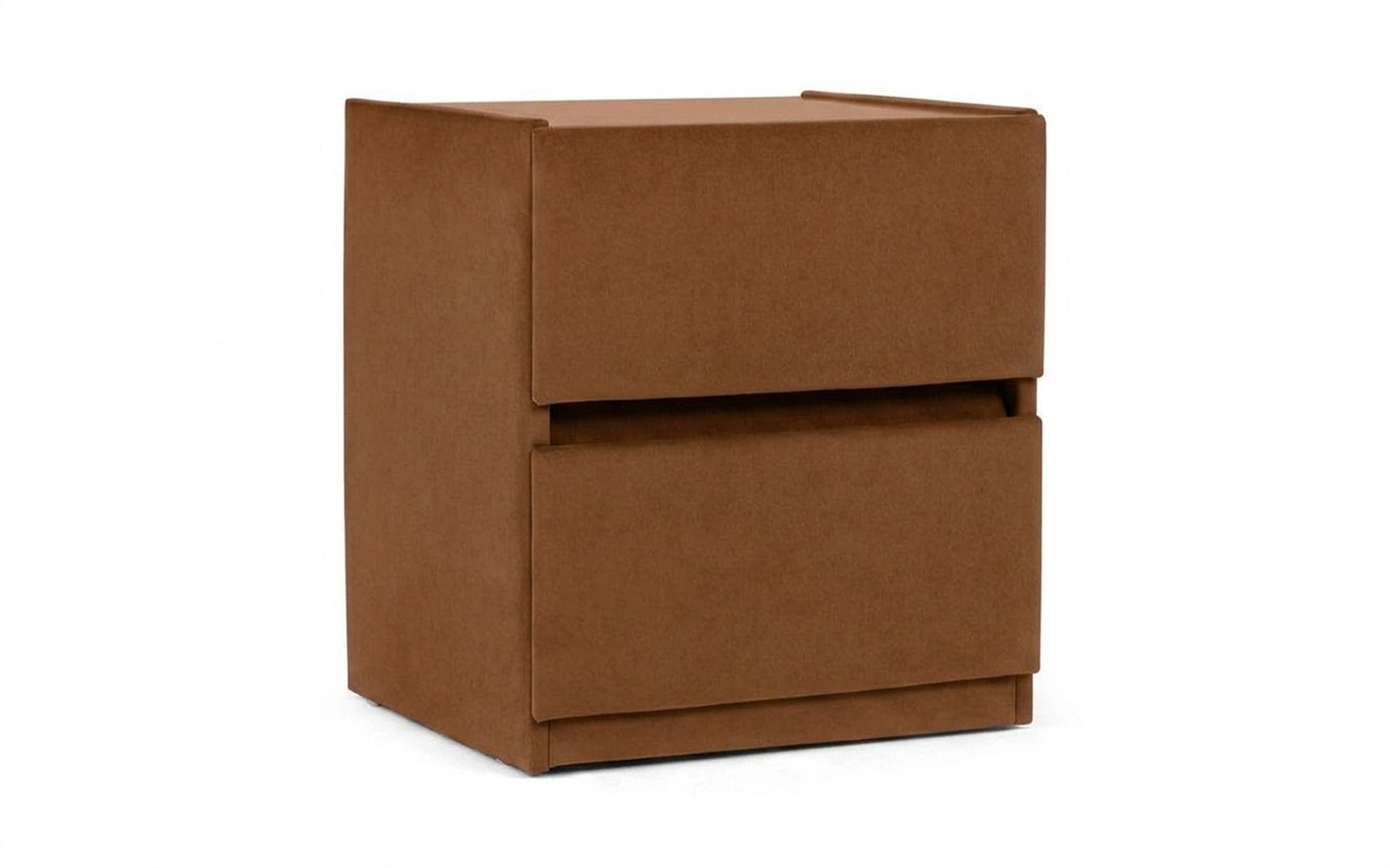 Oscar nightstand in Casanova Desert fabric, product photo on white background