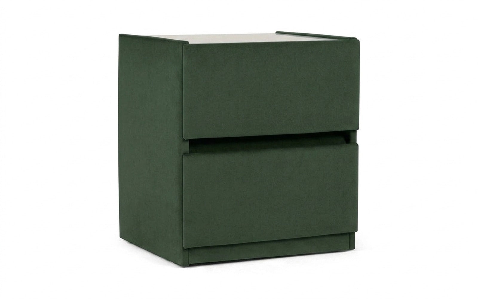 Oscar nightstand in Casanova Grass fabric, product photo on white background