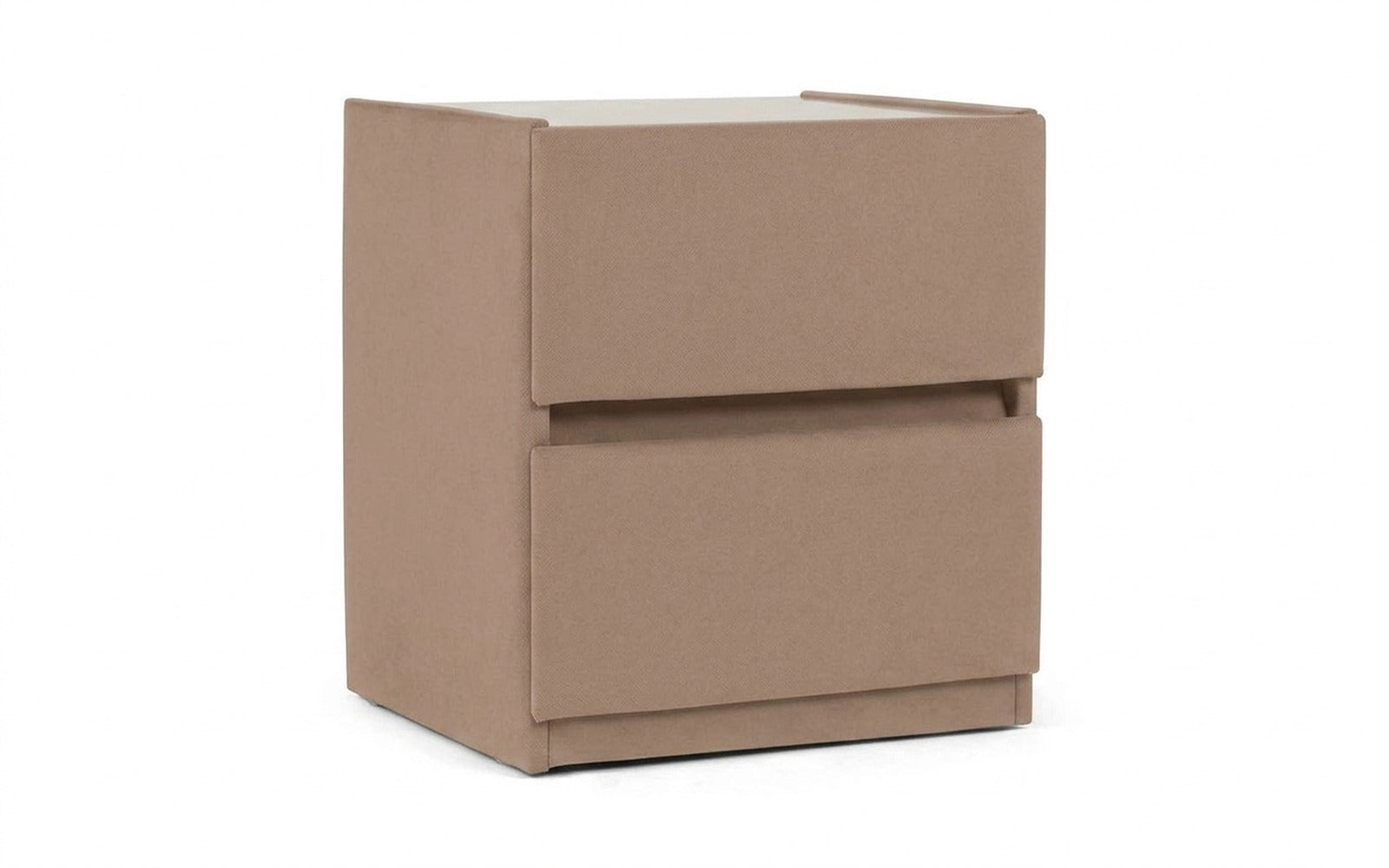 Oscar nightstand in Casanova Stone fabric, product photo on white background
