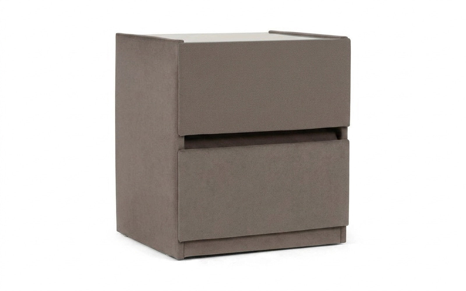 Oscar nightstand in Dumont 08 fabric, product photo on white background