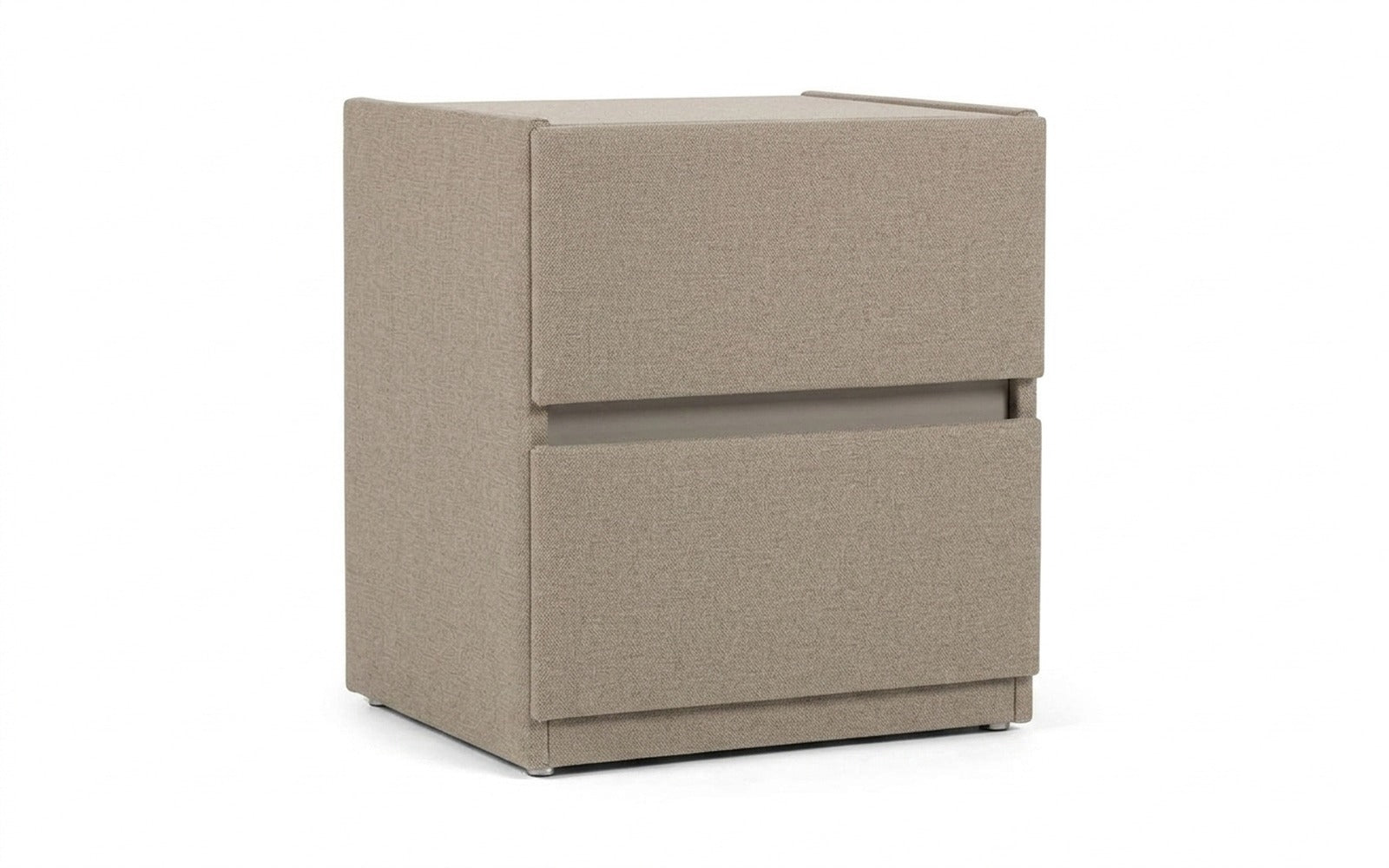 Oscar nightstand in Forte 03 fabric, product photo on white background