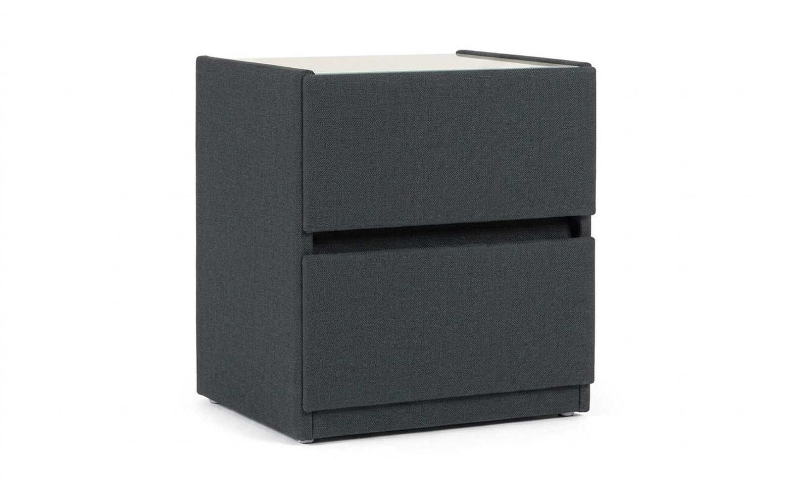 Oscar nightstand in Forte 13 fabric, product photo on white background