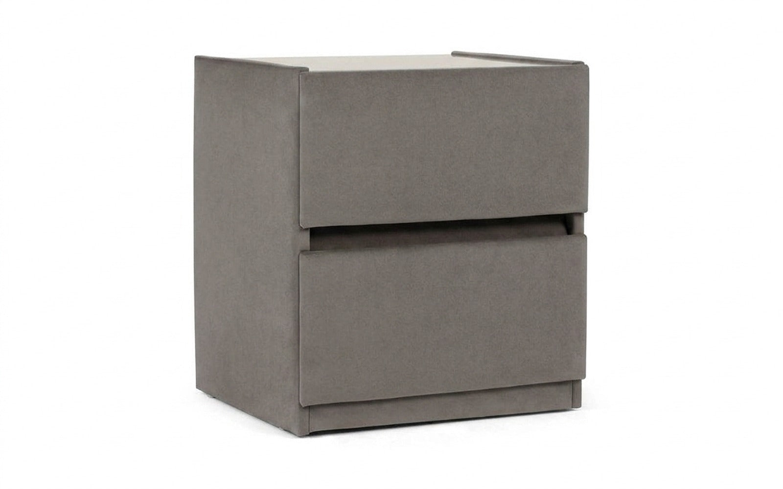Oscar nightstand in Galaktika Ash fabric, product photo on white background