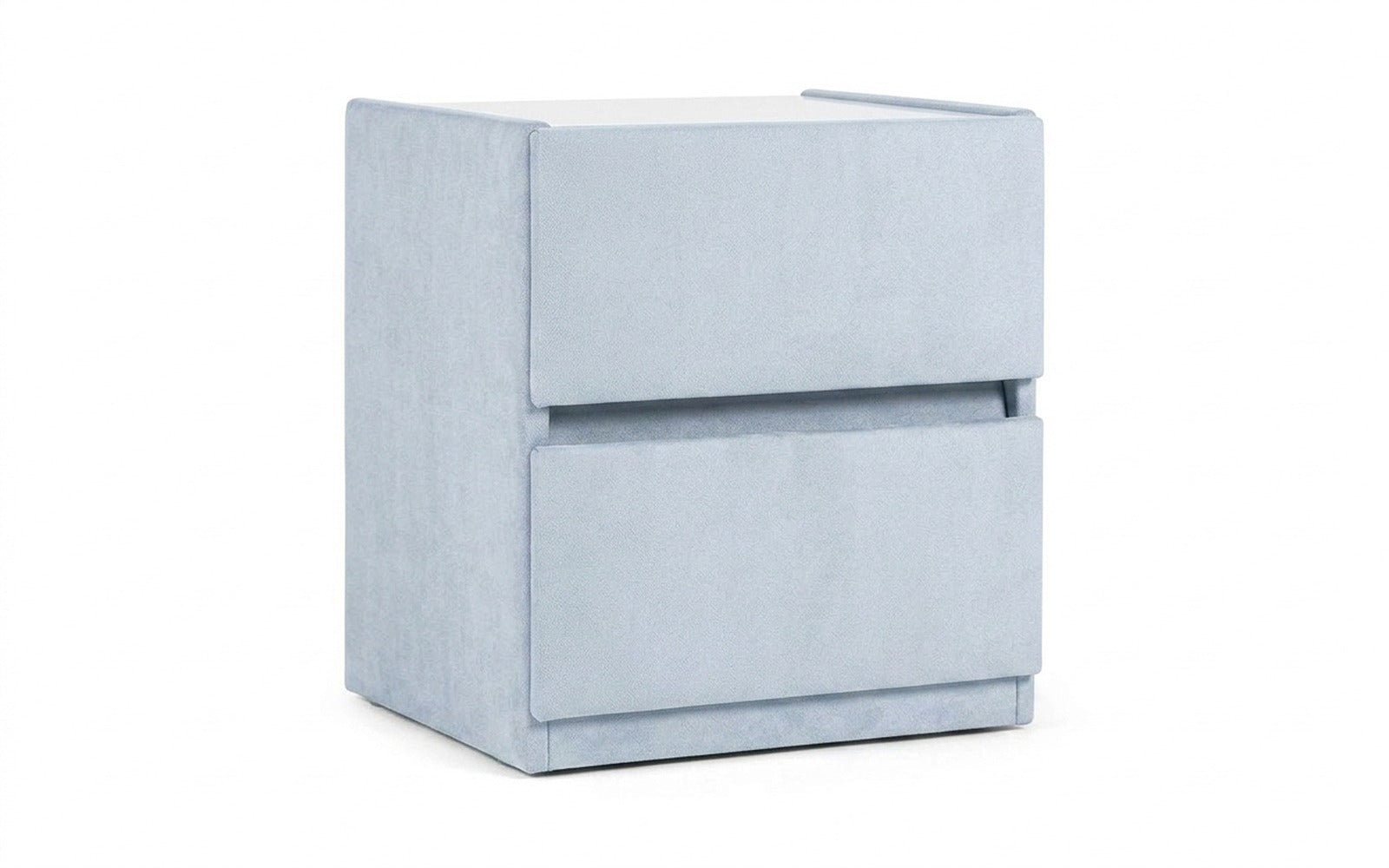 Oscar nightstand in Galaktika Cloud fabric, product photo on white background