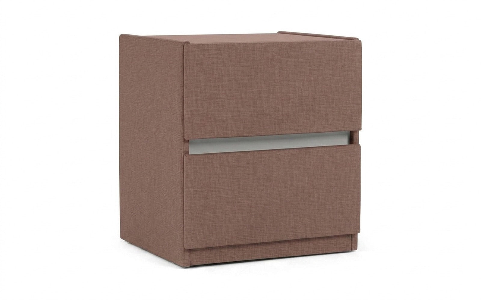 Oscar nightstand in Lidot Lilac fabric, product photo on white background