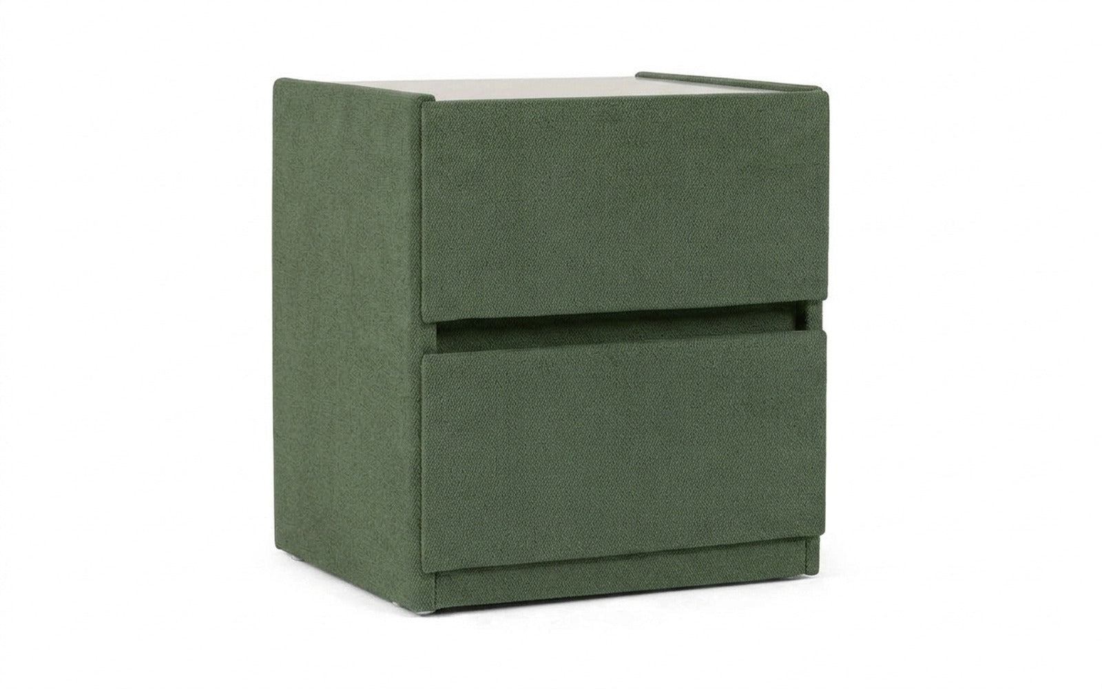 Oscar nightstand in Royal I Field fabric, product photo on white background
