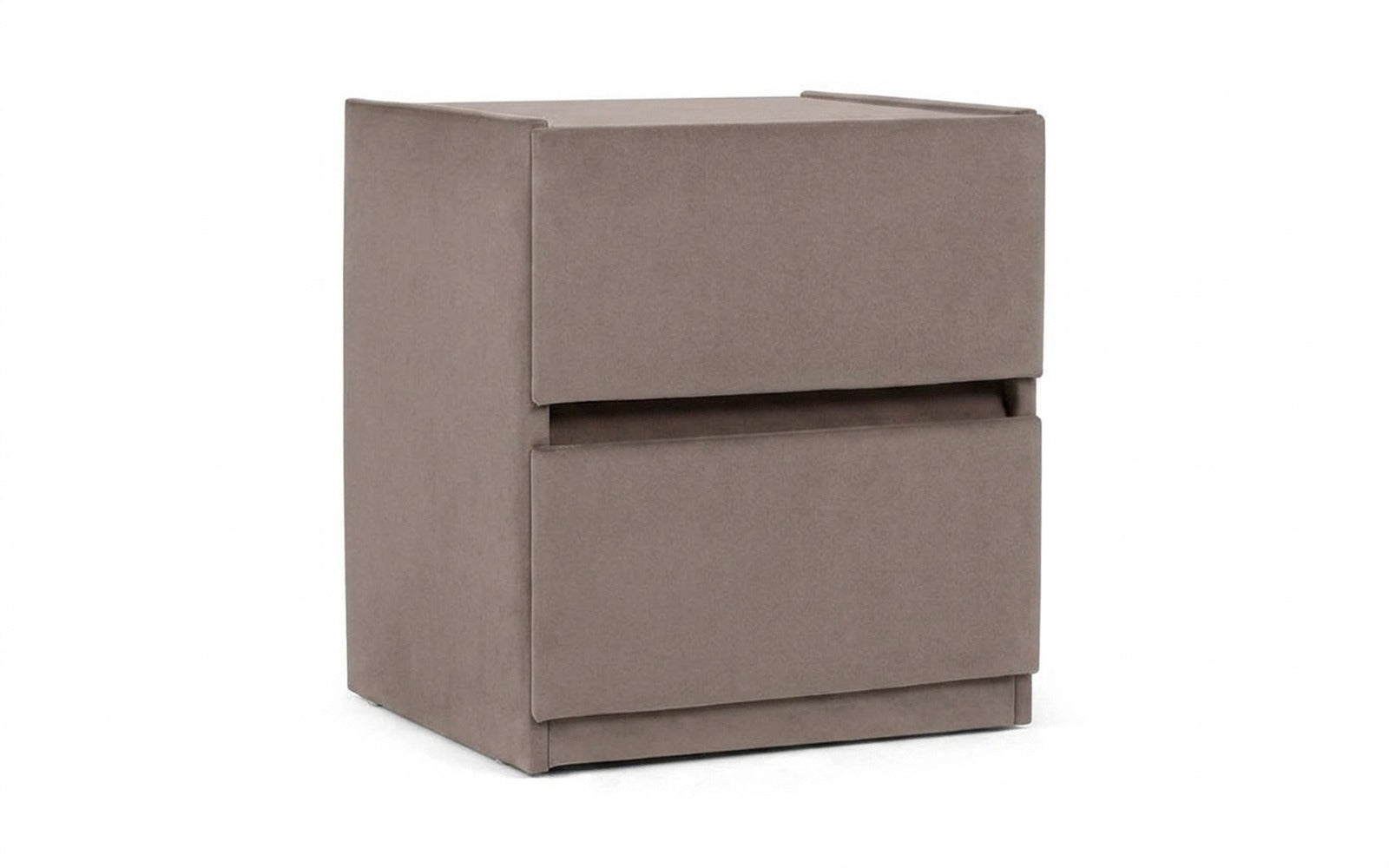 Oscar nightstand in Shammy Matte fabric, product photo on white background