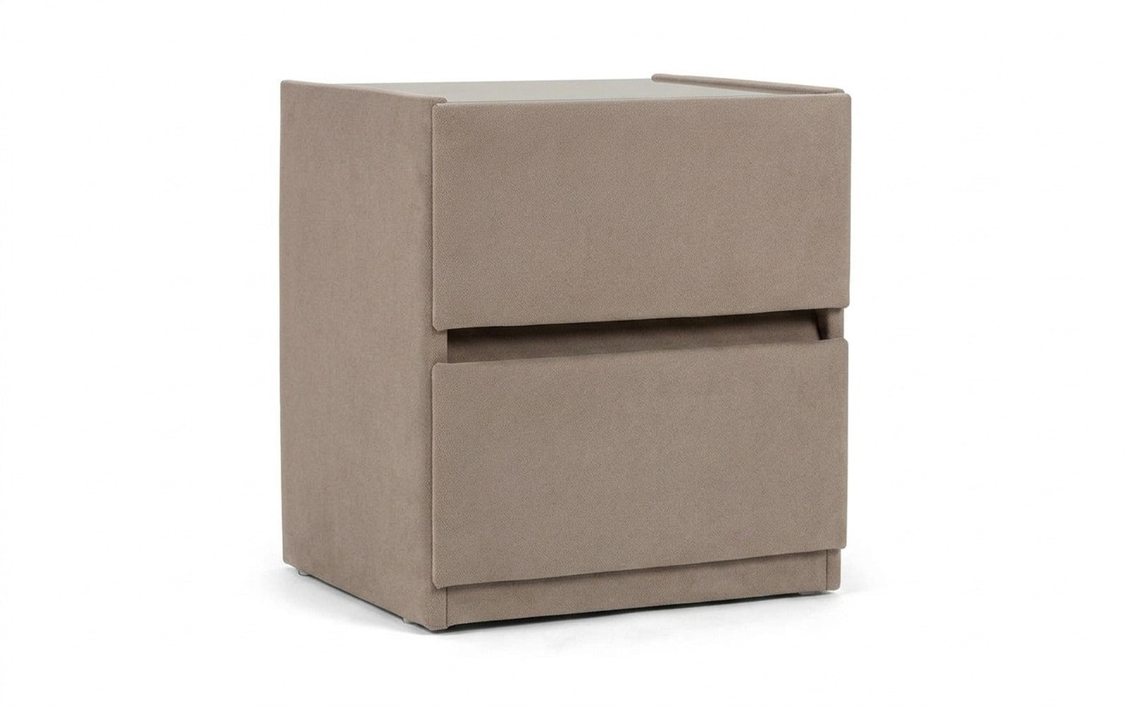 Oscar nightstand in Shammy Sunrise fabric, product photo on white background