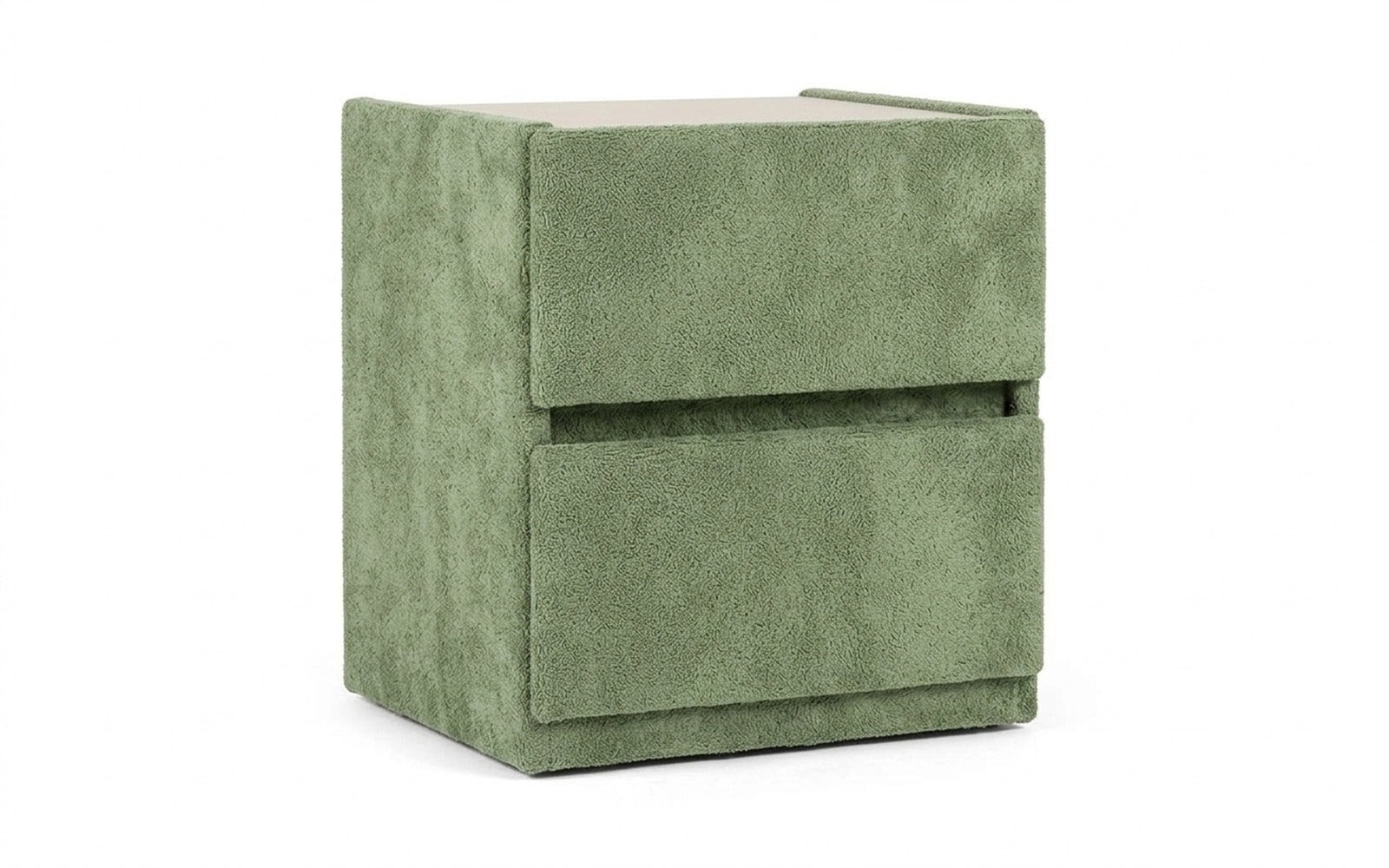 Oscar nightstand in Soul 618 fabric, product photo on white background