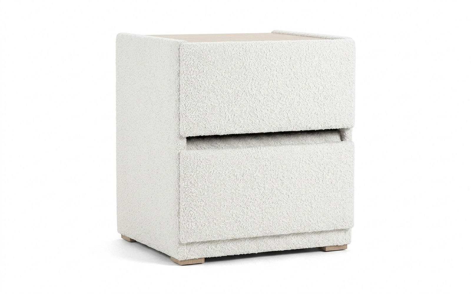 Oscar nightstand in Soul 900 fabric, product photo on white background
