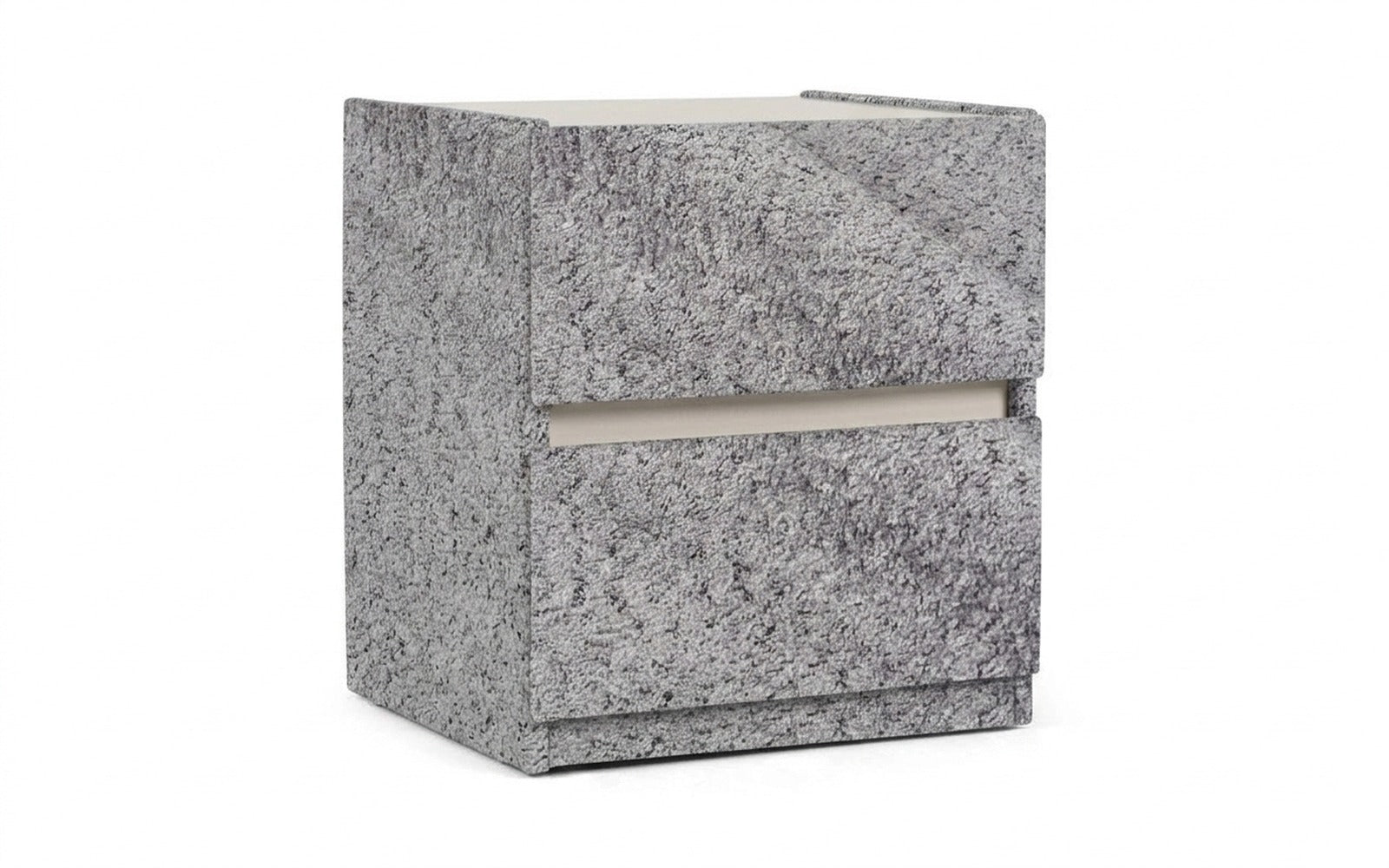 Oscar nightstand in Soul 995 fabric, product photo on white background