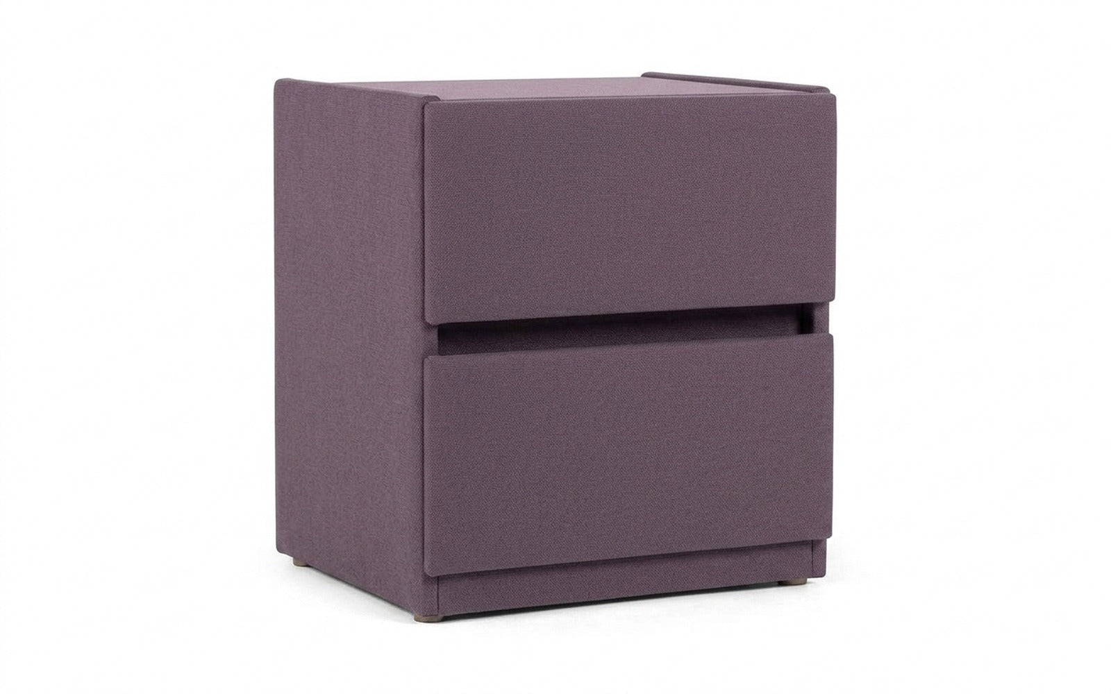 Oscar nightstand in Velutto 19 fabric, product photo on white background
