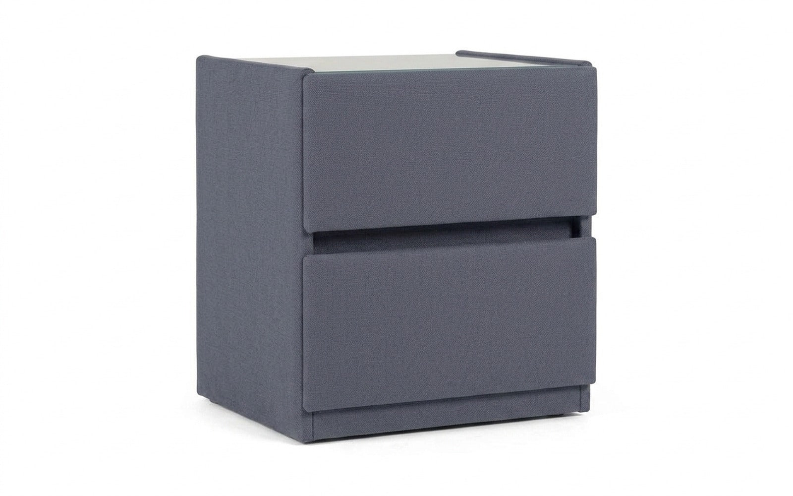 Oscar nightstand in Velutto 32 fabric, product photo on white background