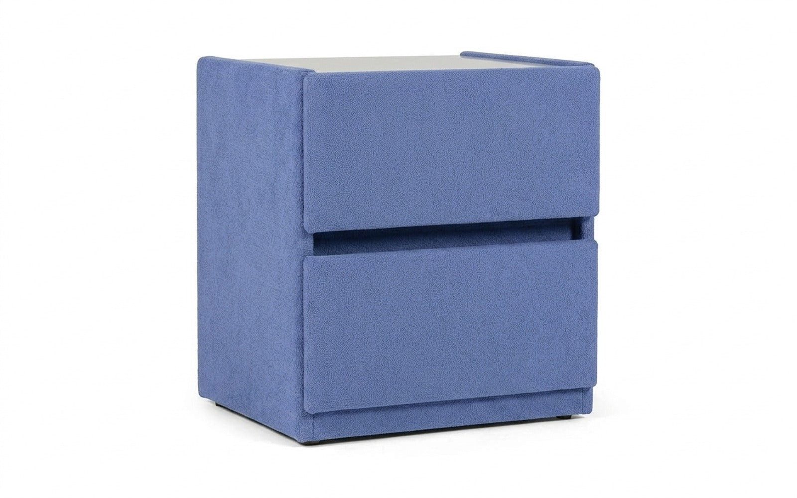 Oscar nightstand in Velutto 48 fabric, product photo on white background