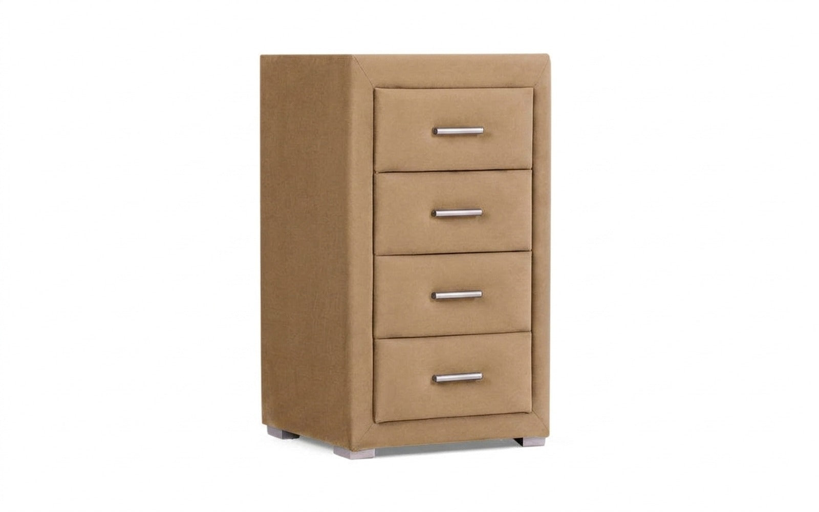 Richmond nightstand in Casanova Beige fabric, product photo on white background