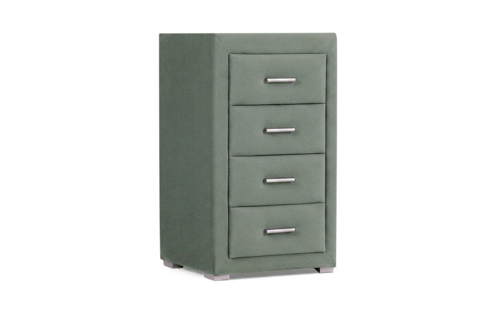 Richmond nightstand in Casanova Celadon fabric, product photo on white background