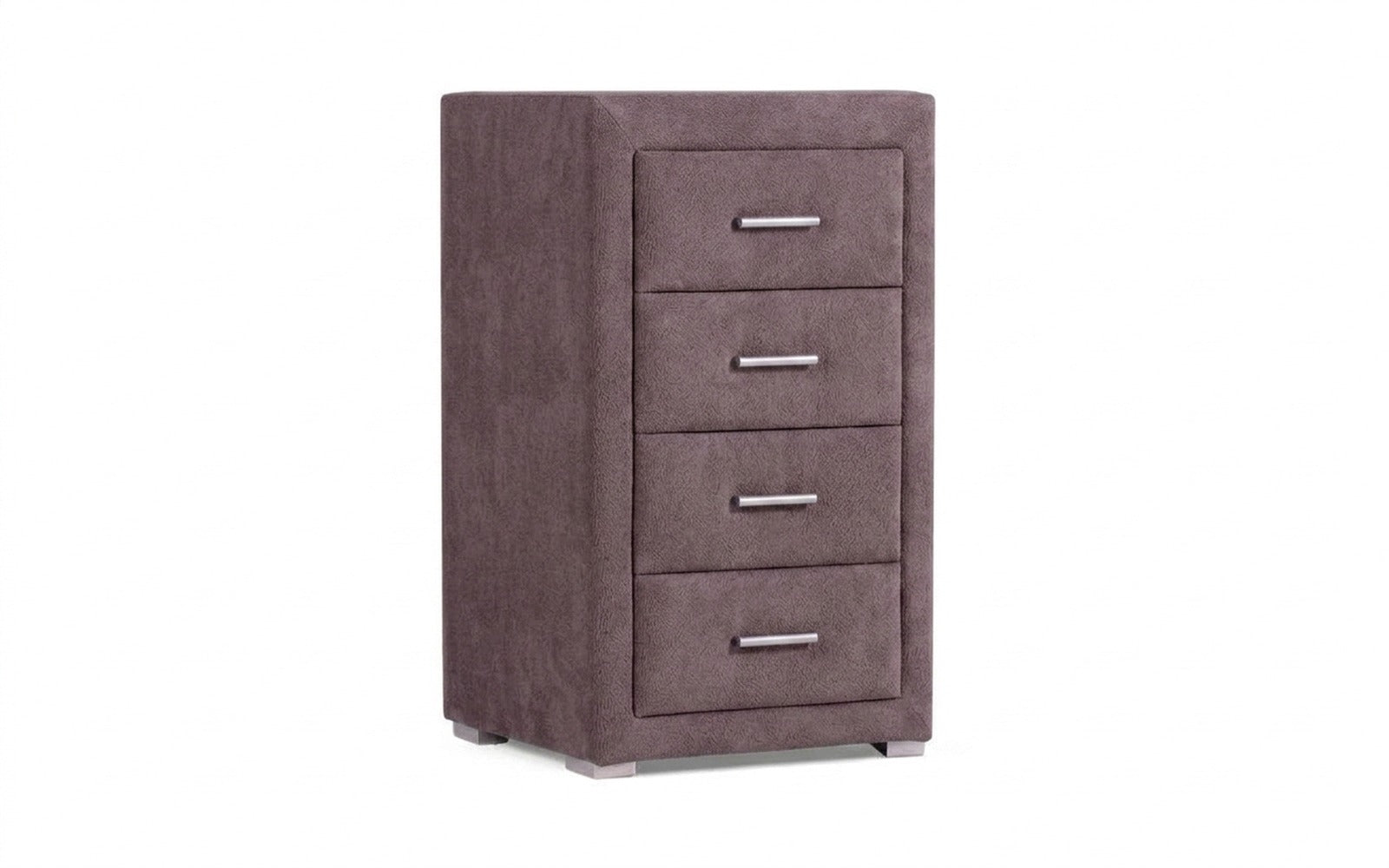 Richmond nightstand in Casanova Lilac fabric, product photo on white background
