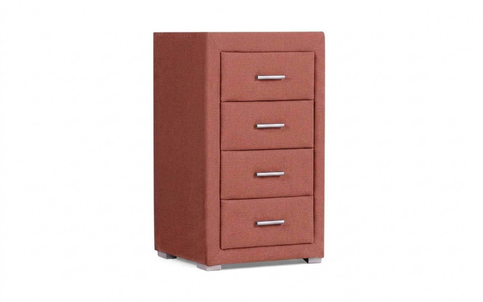 Richmond nightstand in Casanova Marsala fabric, product photo on white background