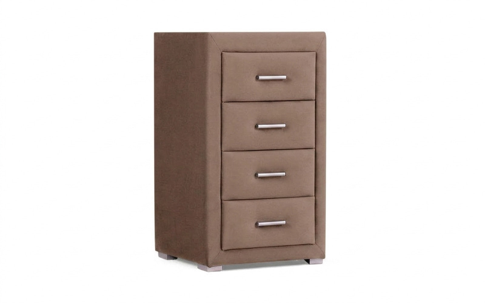 Richmond nightstand in Casanova Stone fabric, product photo on white background