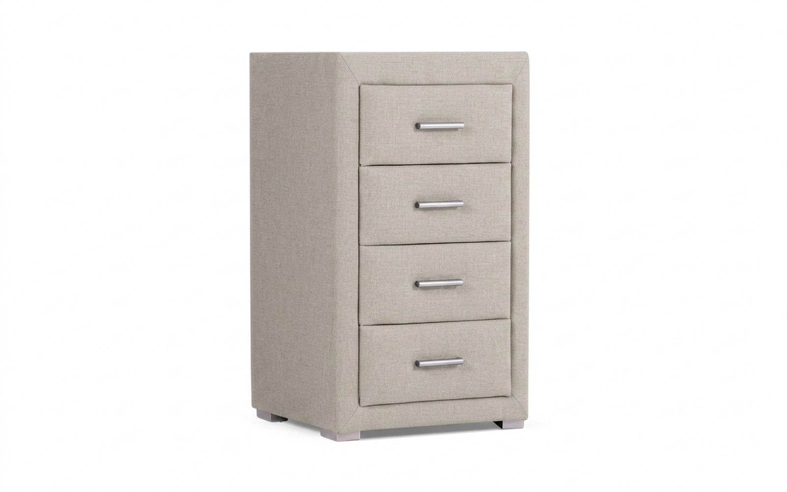 Richmond nightstand in Forte 01 fabric, product photo on white background